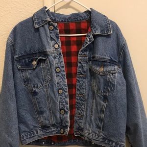 🖤Plaid Deniem Jacket⭐️ from Brandy